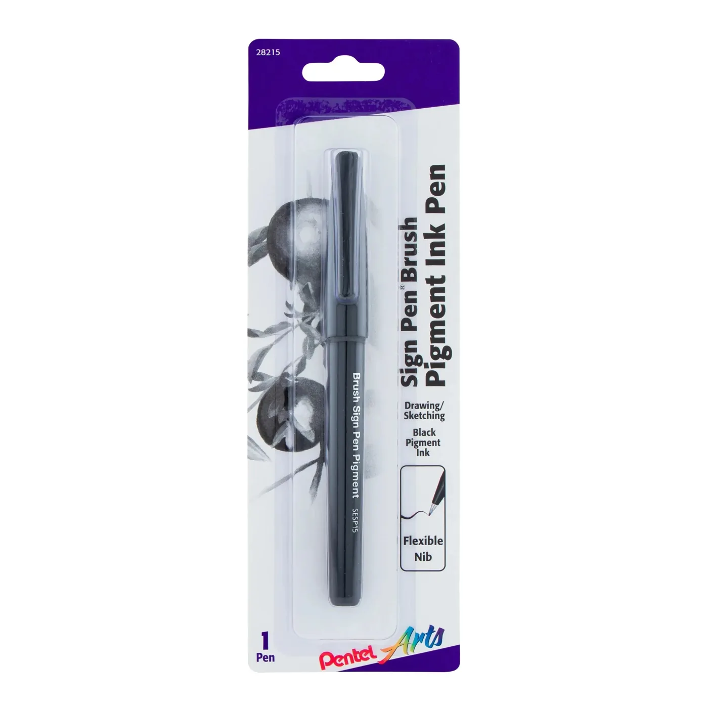 Pentel Arts Sign Pen Brush Pigment