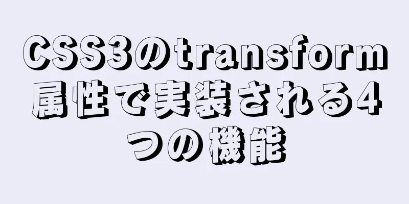 CSS3のtransform属性で実装される4つの機能