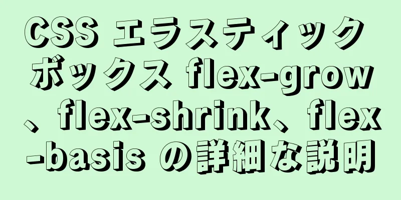 CSS エラスティック ボックス flex-grow、flex-shrink、flex-basis の詳細な説明