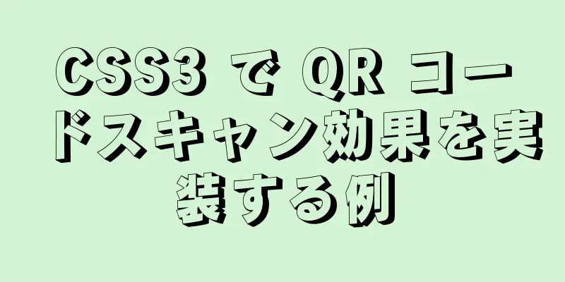 CSS3 で QR コードスキャン効果を実装する例