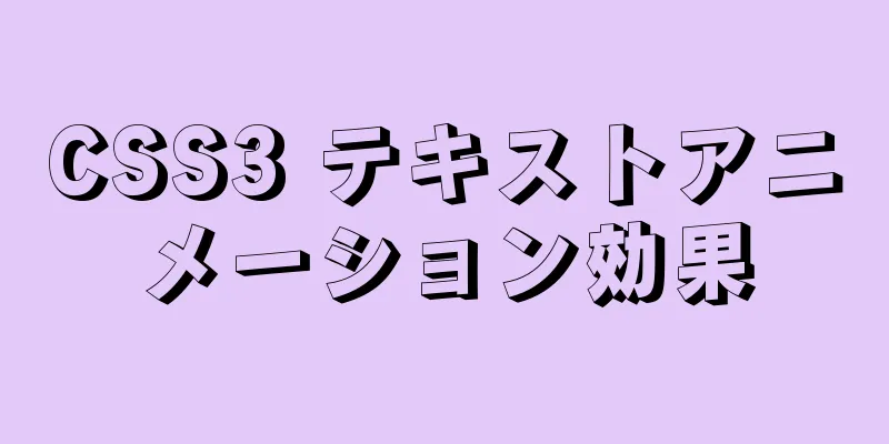 CSS3 テキストアニメーション効果