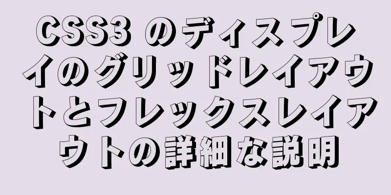 CSS3 のディスプレイのグリッドレイアウトとフレックスレイアウトの詳細な説明
