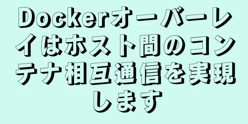 Dockerオーバーレイはホスト間のコンテナ相互通信を実現します