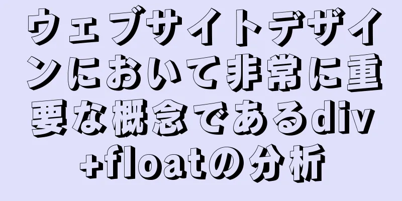 ウェブサイトデザインにおいて非常に重要な概念であるdiv+floatの分析