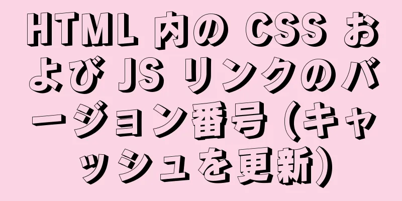 HTML 内の CSS および JS リンクのバージョン番号 (キャッシュを更新)