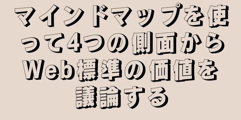 マインドマップを使って4つの側面からWeb標準の価値を議論する