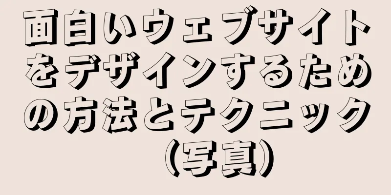 面白いウェブサイトをデザインするための方法とテクニック（写真）