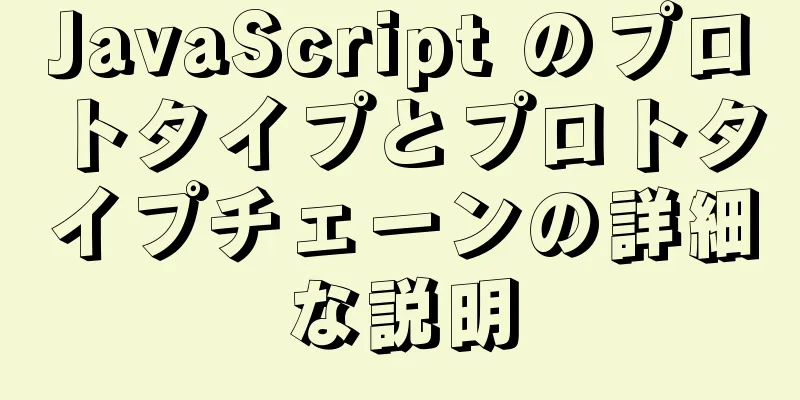 JavaScript のプロトタイプとプロトタイプチェーンの詳細な説明