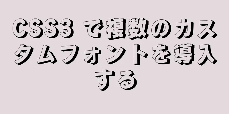 CSS3 で複数のカスタムフォントを導入する