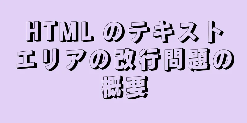 HTML のテキストエリアの改行問題の概要