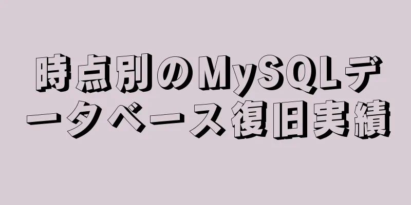時点別のMySQLデータベース復旧実績