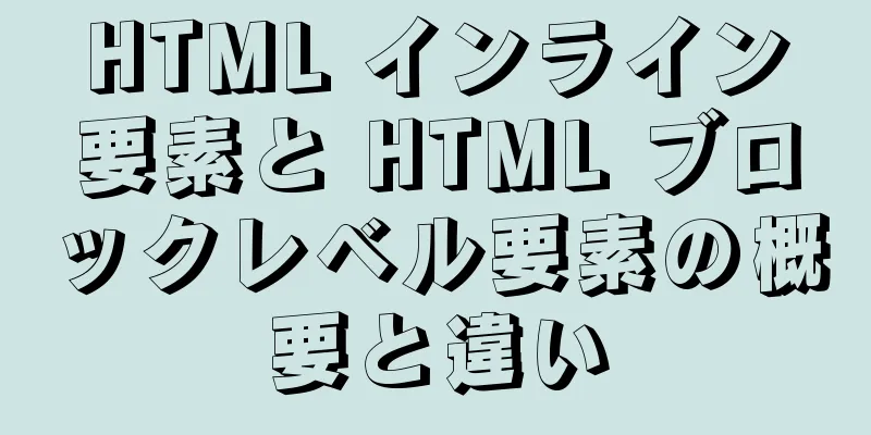 HTML インライン要素と HTML ブロックレベル要素の概要と違い