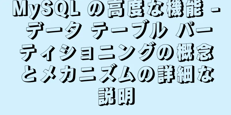 MySQL の高度な機能 - データ テーブル パーティショニングの概念とメカニズムの詳細な説明