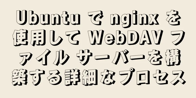 Ubuntu で nginx を使用して WebDAV ファイル サーバーを構築する詳細なプロセス