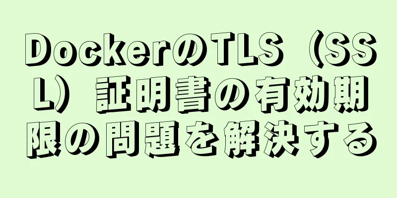 DockerのTLS（SSL）証明書の有効期限の問題を解決する