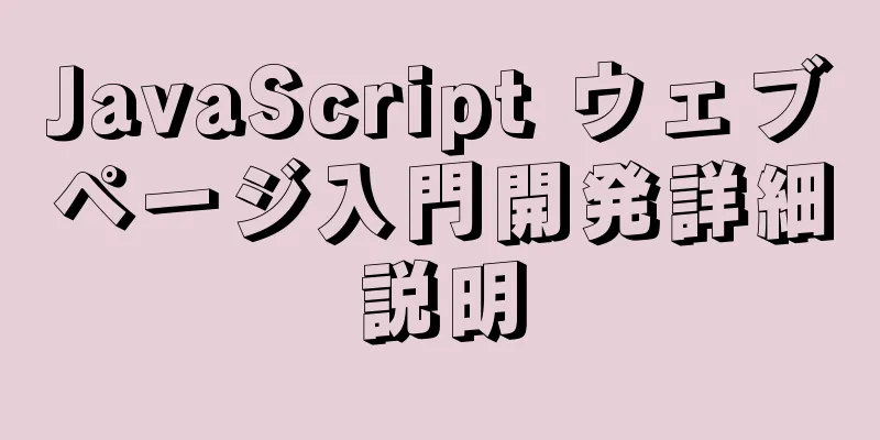 JavaScript ウェブページ入門開発詳細説明
