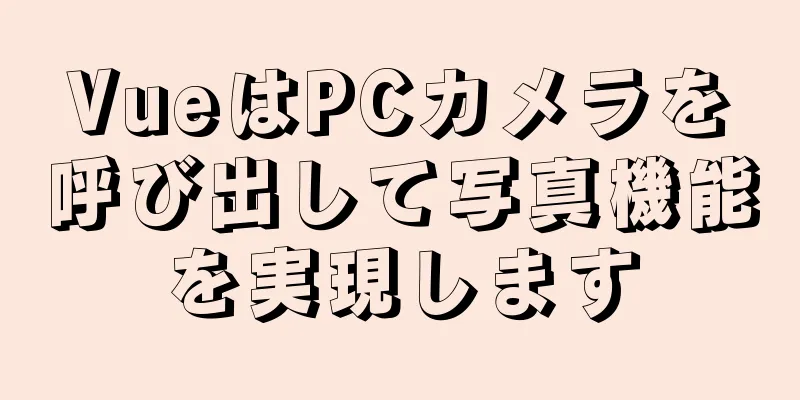 VueはPCカメラを呼び出して写真機能を実現します