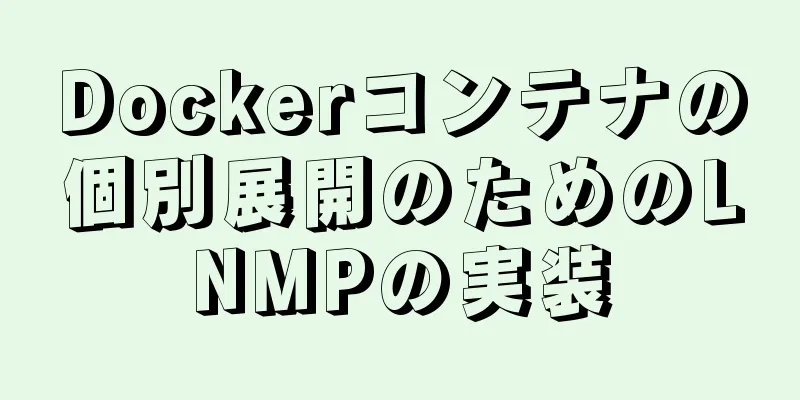 Dockerコンテナの個別展開のためのLNMPの実装