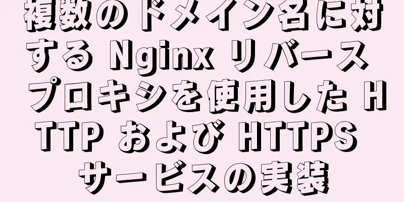 複数のドメイン名に対する Nginx リバース プロキシを使用した HTTP および HTTPS サービスの実装