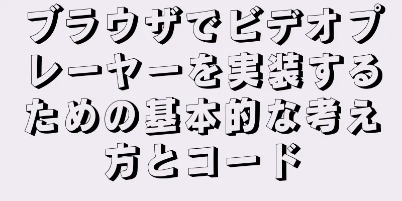 ブラウザでビデオプレーヤーを実装するための基本的な考え方とコード