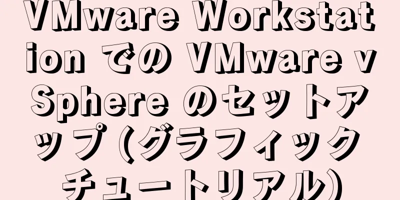 VMware Workstation での VMware vSphere のセットアップ (グラフィック チュートリアル)