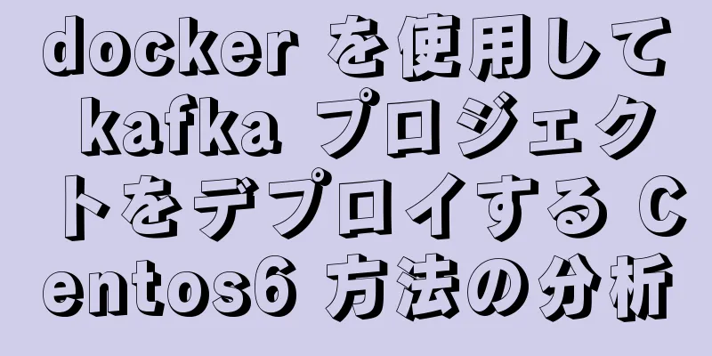 docker を使用して kafka プロジェクトをデプロイする Centos6 方法の分析