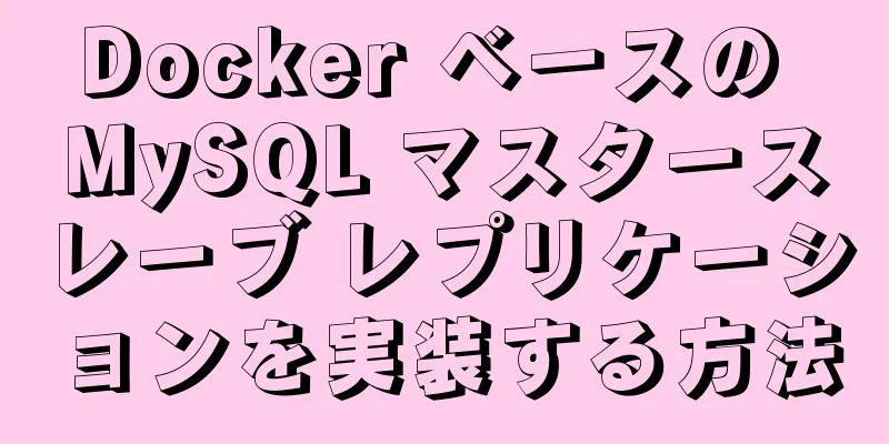 Docker ベースの MySQL マスタースレーブ レプリケーションを実装する方法