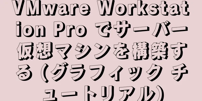 VMware Workstation Pro でサーバー仮想マシンを構築する (グラフィック チュートリアル)