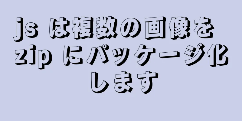 js は複数の画像を zip にパッケージ化します
