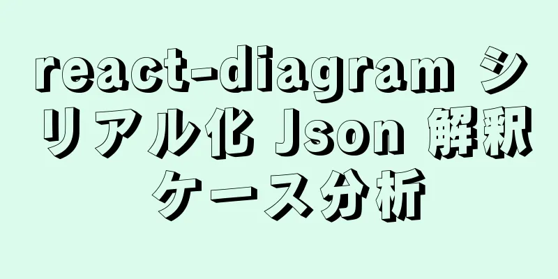react-diagram シリアル化 Json 解釈 ケース分析