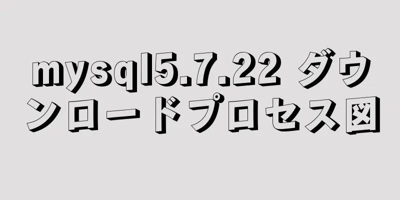 mysql5.7.22 ダウンロードプロセス図