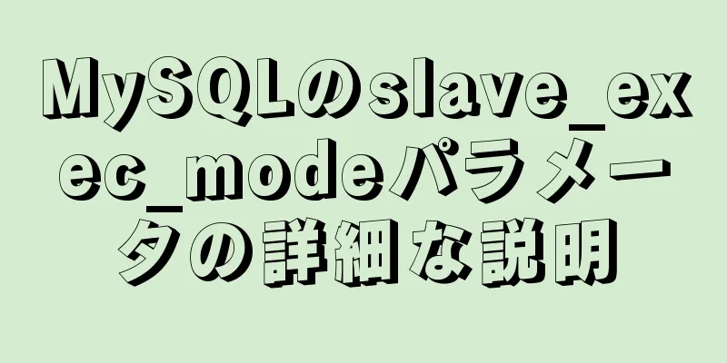 MySQLのslave_exec_modeパラメータの詳細な説明