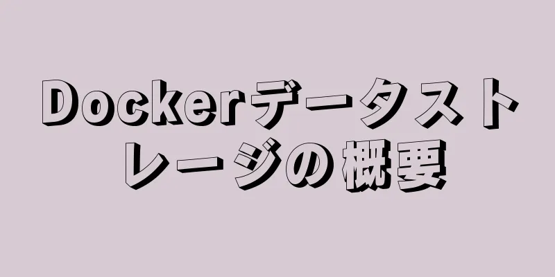Dockerデータストレージの概要