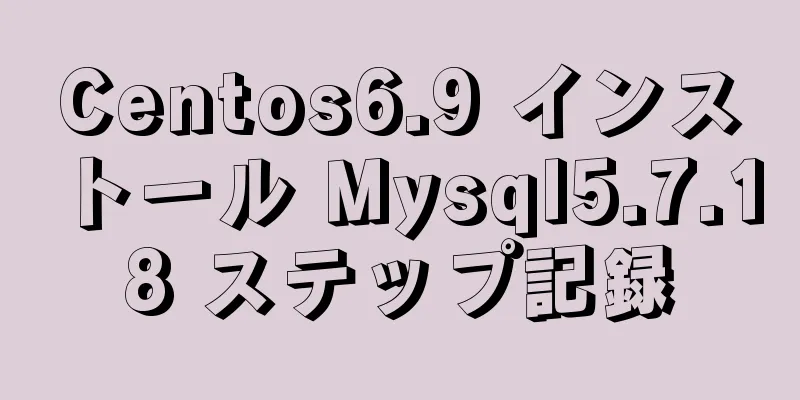 Centos6.9 インストール Mysql5.7.18 ステップ記録