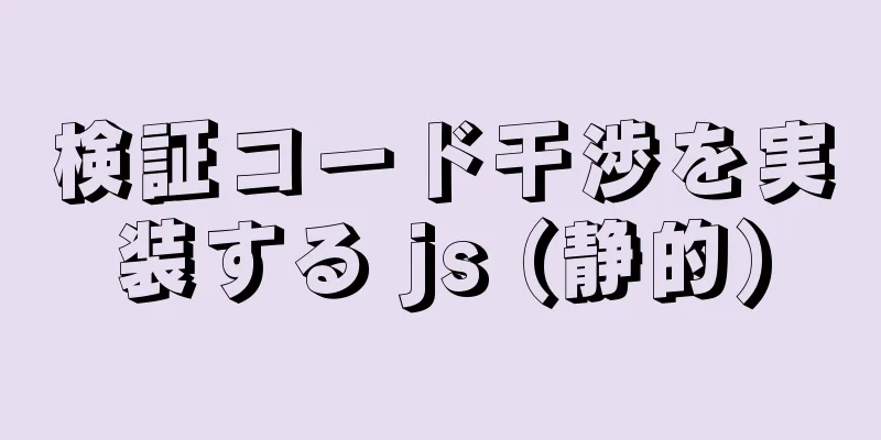 検証コード干渉を実装する js (静的)