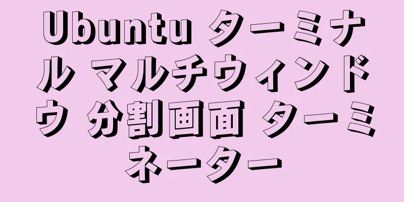 Ubuntu ターミナル マルチウィンドウ 分割画面 ターミネーター